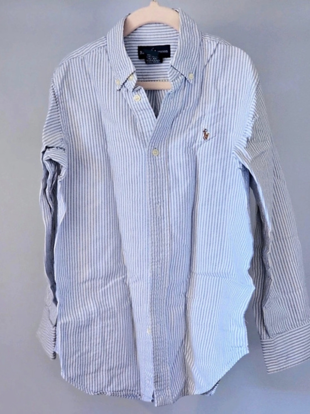 Ralph Lauren Striped Cotton Oxford Shirt KIDS Size 7